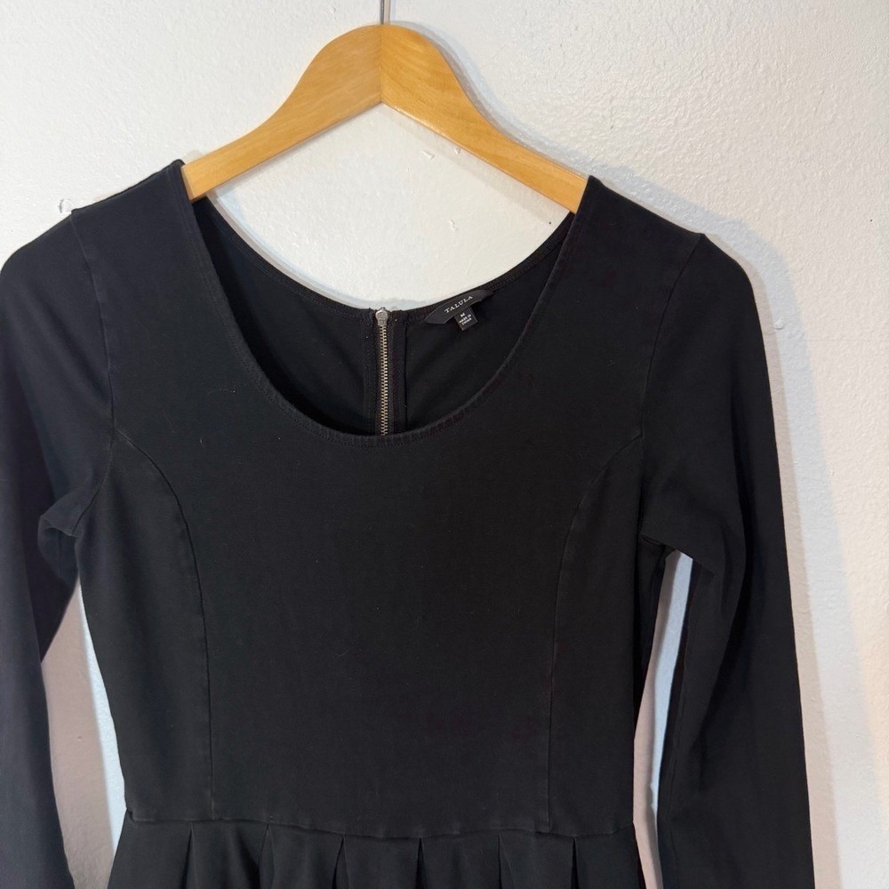 Talula Black Long-Sleeve Scoop Neck Fit & Flare Dress - Picture 3 of 8